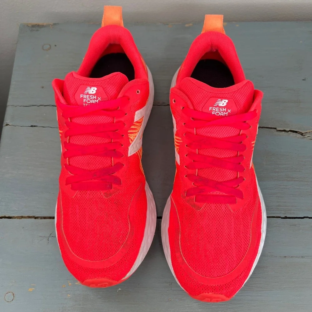 New Balance Fresh Foam Tempo Neo Flame Red Orange Running Shoes WTMPOCP Womens 8